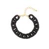 [6 Colores Disponibles] Pulsera de Moda Geométrica Pequeña de Acrílico Patchwork para Mujer, Pulsera Ligera de Acrílico