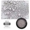 Cuentas de Acero Metálico Nuevas Transfronterizas Plato Giratorio de 6 Compartimentos Joyería Arte de Uñas Micro Cuentas Joyería Decorativa para Uñas Cuentas Pequeñas de Acero