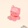 Boneca de Cachorro Fofa Luminosa Desenho Tridimensional Acessórios de Resina Joias DIY Feitas à Mão Enfeites de Descompressão para Carro/Desktop