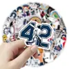 100 Adesivos de Graffiti Cartoon de Baseball, Decoração Transfronteiriça Esportiva, Porta-Copos de Carro, Adesivos para Mala Atacado