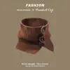 Bufanda de Otoño e Invierno para Mujer Estilo Coreano Cubrecuellos Cálido Protector de Cuello Chal de Punto con Botón de Lana de Moda Cuello Falso