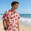 Comércio Exterior Transfronteiriço Tailândia Sanya Viagem Camisa Floral Manga Curta Masculina Férias na Praia Roupas de Ilha Roupas Estilo Sudeste Asiático