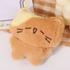 Colgante de gato color-blocking estilo coreano, llavero de gato de peluche de dibujos animados, accesorio de gato lindo para chicas