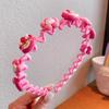 Banda para el cabello con textura de fideos de burbujas Sanrio para niñas que no se ata la cabeza, linda banda para el cabello de princesa con diseño de viento, banda para el cabello antideslizante con dibujos animados de colores