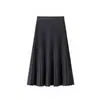 Nuevo vestido de punto de estilo francés, suave y elegante para mujer, perfecto para otoño e invierno, con un diseño relajado y sofisticado, cintura entallada y longitud larga