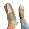 Comercio Exterior Transfronterizo Talla Grande 36-43 Mocasines para Mujer con Lentejuelas, Ligeros, Antideslizantes, Tenis Cómodos, Zapatos Casuales de Moda