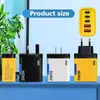 Cargador Multipuerto Transfronterizo de 240W con Luz, 3 Puertos PD + Doble USB, Estándares de EE. UU. y Europeos, Adecuado para Cabezales de Carga Apple y Huawei
