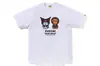 Camiseta de Manga Corta Holgada con Estampado de Letras Milo Estilo Nuevo Pe X Hellokitty25 para Hombre y Mujer 260g
