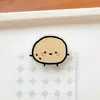 Portanotas sellador divertido con temática de verduras, estilo ins, alto atractivo estético, clip de acrílico PP de doble cara, clip para almacenamiento de exámenes, clip para agenda