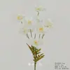Flores Artificiais Brancas para Decoração de Casamento, Flores de Seda, Ornamentos de Flores Artificiais, Arte Floral Seca, Materiais de Rosa, Arranjo de Flores para Corredor, Arranjo de Parede e Chão