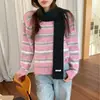 En Stock Wholesale de Fábrica Bufanda Larga Fina de Otoño/Invierno para Mujer Color Sólido Tejida Mezcla de Lana Versátil Bufanda Cálida para el Cuello