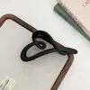 Pinza para el pelo con forma de corazón del mismo estilo de Xu Liangyao, Zhao Lusi y Xu Yan, Accesorio para el pelo de alta gama para recogidos en la parte posterior de la cabeza, Pinza de tiburón