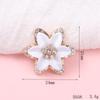 Accesorios Creativos DIY para Fundas de Teléfono Móvil, Broche de Copo de Nieve de Aleación con Flor de Cinco Pétalos Incrustada de Diamantes, Accesorios para el Cabello, Materiales, Accesorios al por Mayor