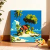 30*30 paisaje de campo pintura al óleo digital DIY pintado a mano escena callejera cafetería pintura decorativa acrílica en stock al por mayor
