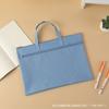 Bolsa para documentos A4 protección ambiental portátil bolsa para información de reuniones bolsa de almacenamiento para examen de maternidad bolsa para tutoriales de estudiantes bolsa de arte se puede configurar LOGOTIPO