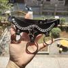 Nuevo collar de cadena punk de cinco estrellas europeo y americano, collar de clavícula exagerado y distintivo