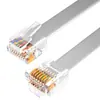 Cable de Red Plano 2/4/6 Núcleos 8 Núcleos 10 Núcleos Plano Cobre Puro Línea Telefónica Cable de Conexión para Auricular Telefónico Teléfono Fijo Máquina de Fax