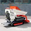 Camión dumper de orugas hidráulico puede levantar y cargar/descargar, minicargador dumper de orugas, transportador dumper de elevación autodescargable