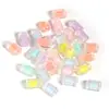 Acrílico Estrela de Cinco Pontas Coração Flor Pequena Contas Transparentes Foscas Contas DIY Acessórios para Joias Contas por Atacado