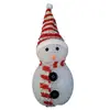 Muñeco de nieve luminoso LED simulación de partículas muñeco de nieve Papá Noel tela árbol de Navidad colgante Lámpara de decoración