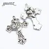 YuenZ accesorios de aleación de zinc accesorios para collar luna cruz colgante grande 53 * 39mm T77