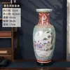 Vaso de Cerâmica Pastel Pintado à Mão de 60cm Jingdezhen Vaso Clássico Chinês de Chão a Teto Decorações para Pátio Corredor Sala de Estar