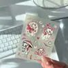 Céu Rosa Elegante Gato Mary Relevo Tridimensional Desenho Animado Fofo Coração de Menina Manual DIY Adesivo de Decoração de Unha