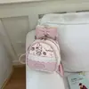 Mochila de encaje rosa lechoso y brumoso, exquisita mochila estilo Lolita coreano ins para damas de compras y citas