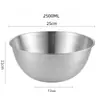 Tazón Salah de Acero Inoxidable Engrosado Estilo Japonés Tazón para Cocinar Tazón con Escala para Hogar Tazón para Mezclar y Tazón Tazón para Batir Huevos Tazón para Hornear
