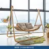 Silla Mecedora Colgante Casual para Balcón de Villa Silla Mecedora de Ratán para Terraza Jardín Silla Colgante de Ratán para Hotel al Aire Libre B&B Celebridad de Internet