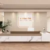 Papel de parede tridimensional salão de beleza estúdio de transmissão ao vivo de roupas recepção de salão de unhas parede de fundo papel de parede simples de luxo leve quarto