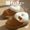 Sapatos de Algodão de Inverno para Mulheres, Tudo Incluído, Novo Plush 2025, Aparência Sofisticada, Forrados com Lã, Quentes, Para Casa e Uso Externo, Antiderrapantes e à Prova de Frio