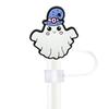 Forma de Fantasma de Halloween Divertida Desenho Animado Protetor de Canudo Universal 10mm PVC Borracha Macia Tampa Contra Poeira Tampa de Canudo