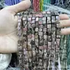 Cuentas Cuadradas Naturales Cristal Ágata Piedra Cuentas Sueltas Cuadrado de Ángulo Recto Cuentas Cubo de Azúcar Accesorios para Joyería DIY