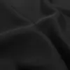 Tejido de algodón espacial negro, tejido de punto entrelazado de capa de aire liso, material para chaqueta sudadera de silueta estructurada en azul marino