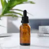 Botella de Vidrio Marrón para Aceite Esencial Portátil con Gotero Botella Rellenable 30ml Envase de Líquido Esencial Botella Vacía Botella de Spray