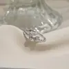 Anillo Casual de Mariposa para Mujer, Diseño de Nicho, Anillo Dulce de Corazón para Dedo Índice Abierto, Anillo Sencillo de Alta Gama para Viajero