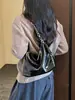 Bolsa Tote de Ombro Único Grande Capacidade Estilosa Novo Estilo Coreano Material Macio Fashionável Cor Sólida Casual para o Trabalho Bolsa de Mão Simples para Mulheres