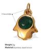 Calientes nuevos accesorios de joyería diy pequeña libélula oso incrustado circón acero inoxidable chapado oro 18K colgante collar mujeres