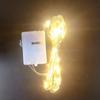 Venta al por mayor del fabricante Caja Blanca Pequeña Botón LED Lámpara de Cable de Cobre Pastel Ramo Cielo Estrellado Bola Ondulada Linterna Decorativa Cadena de Luces