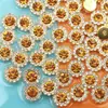 Atacado de fábrica flor de ameixa broca redonda disco de girassol disco de broca flor de broca de camada dupla diamante acessórios DIY