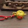 Pingente de Chaveiro de Latão para Atrair Riqueza e Fortuna, Acessório de Mão, Pingente de Joia, Decoração para Barracas de Rua