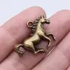 30x22mm 3,8g Liga Multicor Acessórios de Joia Pingente de Animal Cavalo Fofo Retro DIY