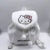 Nueva bolsa de felpa de dibujos animados de otoño e invierno para estudiantes, casual, gran capacidad, linda mochila escolar, bolsa Sanrio, comercio exterior al por mayor