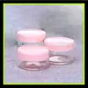 Frasco redondo 20g frasco bolha rosa frasco de máscara capilar frasco de creme facial cosméticos frasco PS caixa de embalagem para loção caixa de pomada