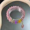 Pulsera Año Nuevo del Dragón 2024 para Mujer Pulsera Imitación Cinabrio Bollo de Dragón Nuevo Estilo Chino Joyería Estilo Chino Año del Dragón