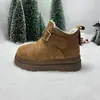 Zapatos Birkenstock de Suela Gruesa para Mujer, Botas de Nieve Calientes Forradas de Lana para Invierno, Botines Estilo Martin 2026 Nuevos, Zapatos de Algodón Peludos para Exteriores