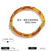 Pulseira de Contas Acrílicas Retrô Mármore Caramelo Pulseira Simples Feita à Mão Empilhável para Mulheres Joias Atacado