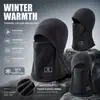 Gorro Bufanda Cálido de Invierno Protección Integrada para Orejas Protección contra el Frío Ciclismo Cortavientos Máscara para Motocicleta con Felpa Engrosada