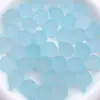 Acrílico 16mm transparente de goma esmerilada con agujero para colgar, cuenta, colgante, para manualidades, popular en TikTok, para cuerda de pelo, accesorios para colgar en el coche